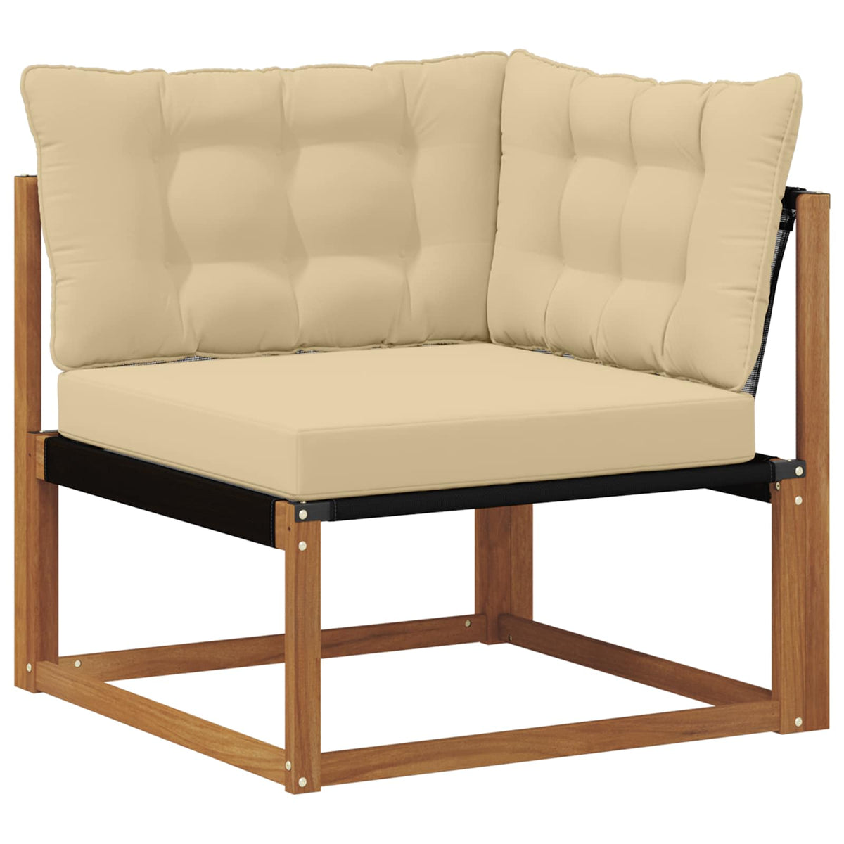 Set vanjskih sofa 4 kom. Prirodna i bež Smeđa 249 x 164,5 x 73 cm