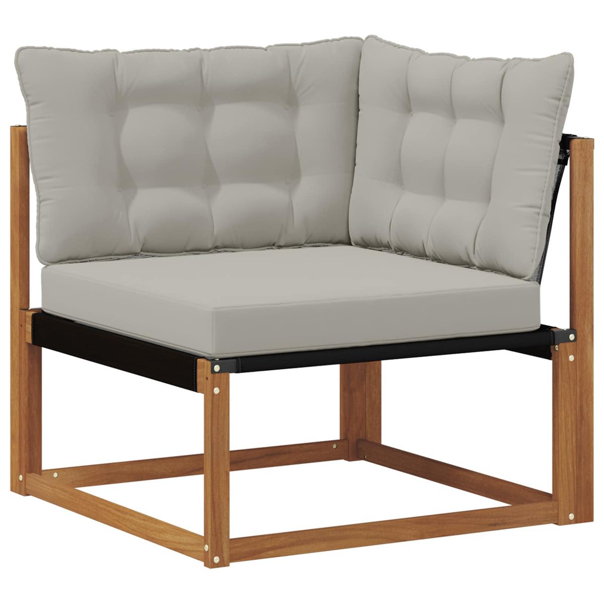 Set vanjskih sofa 10 kom. Prirodna i svjetlosiva Smeđa 483 x 247,5 x 73 cm