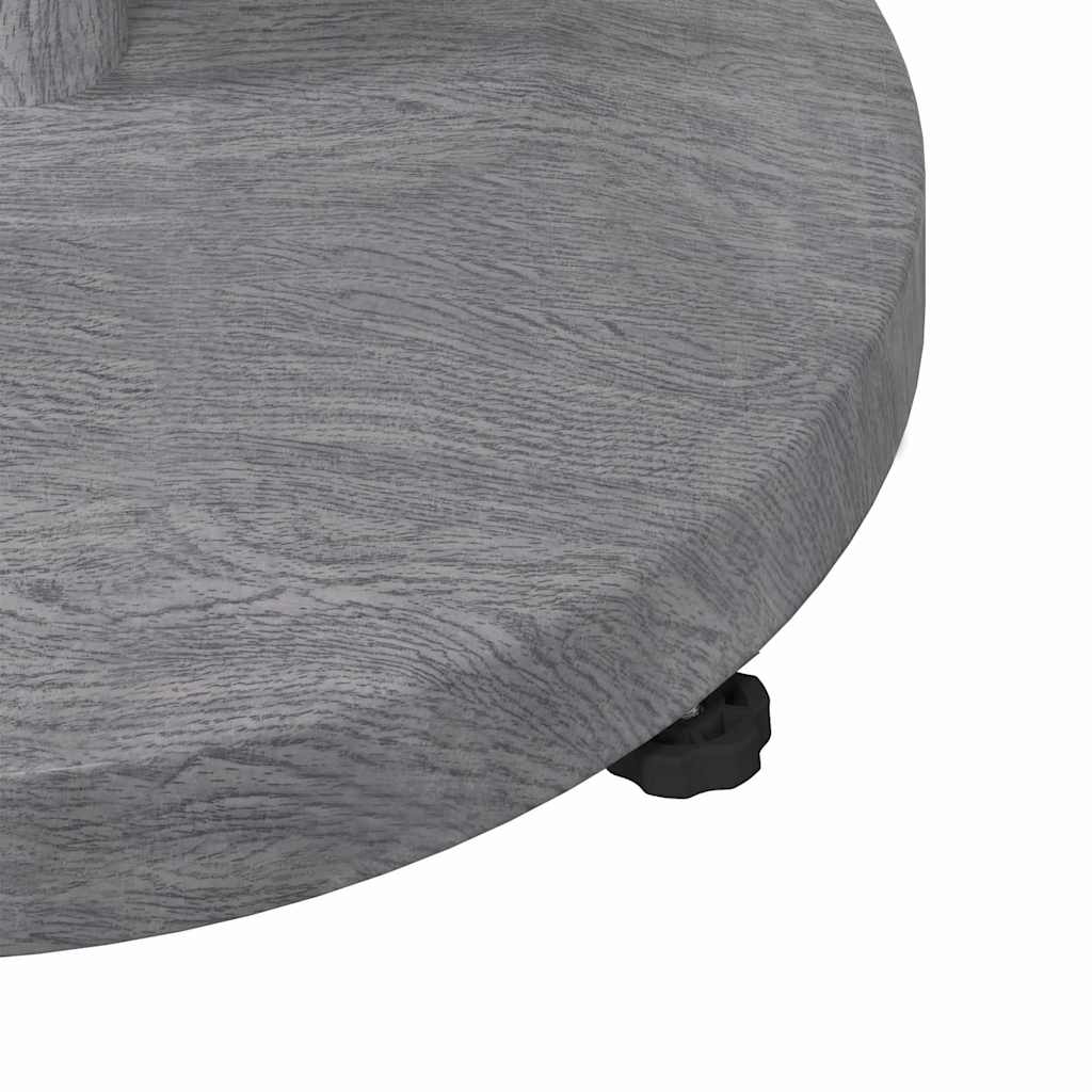 Baza za suncobran Tamno siva drvenasta 48 x 48 x 32 cm