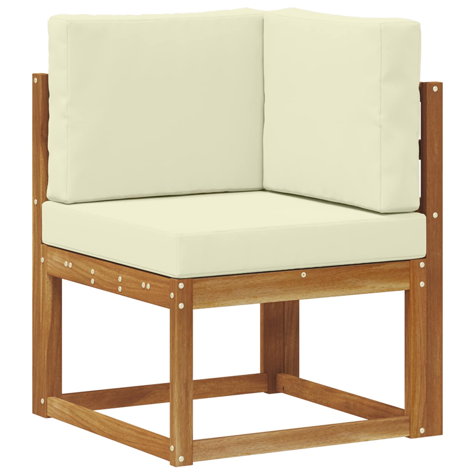 Set vanjskih sofa 7 pcs Prirodna i krem Poliester