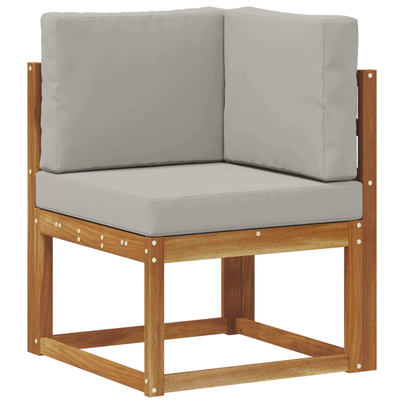 Set vanjskih sofa 6 pcs Prirodna i svjetlosiva