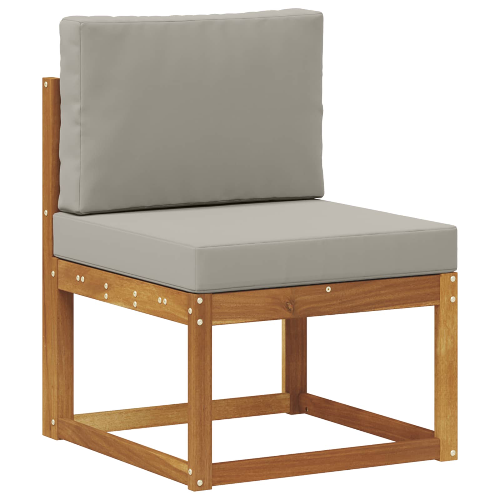 Set vanjskih sofa 6 pcs Prirodna i svjetlosiva