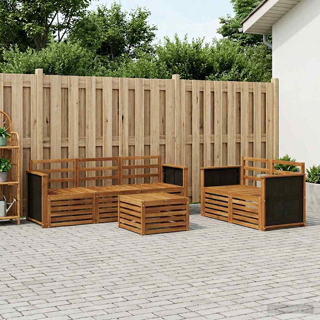 Setovi sofa 6 pcs Čvrsto drvo akacije