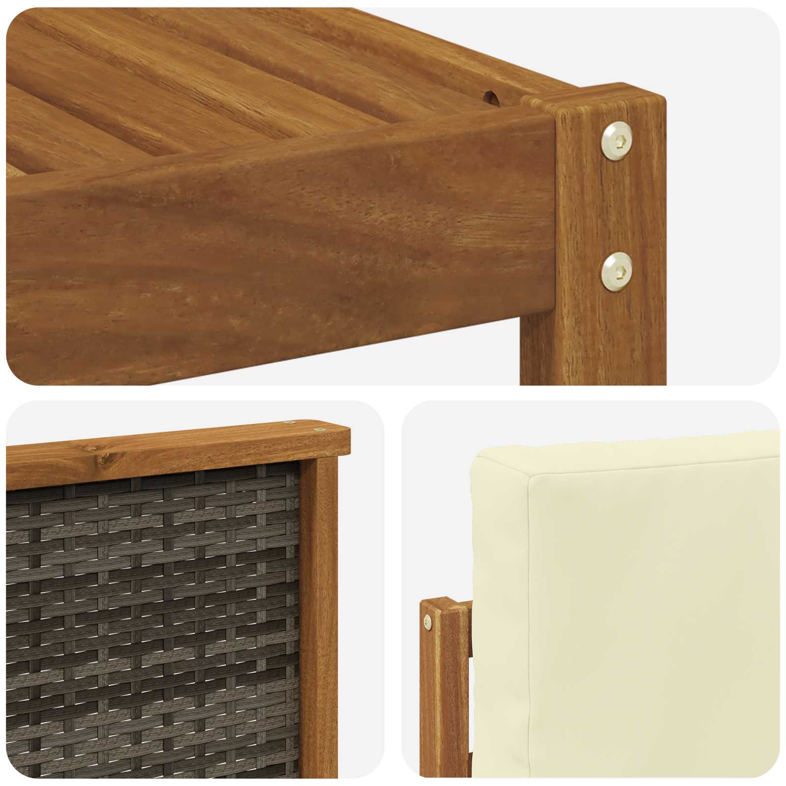 Setovi sofa 6 pcs Čvrsto drvo akacije