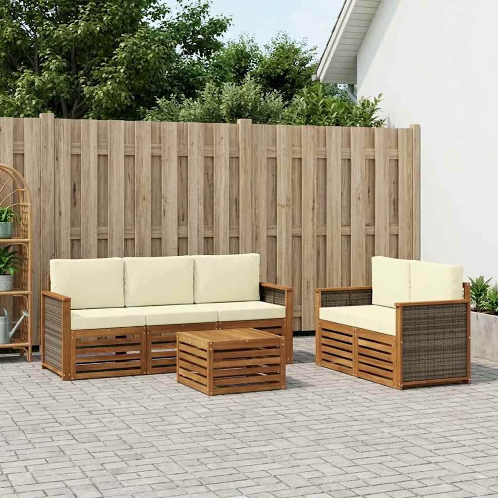 Setovi sofa 6 pcs Čvrsto drvo akacije