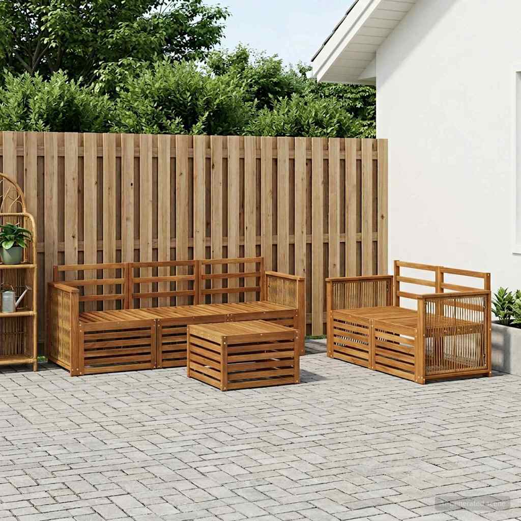Setovi sofa 6 pcs Čvrsto drvo akacije