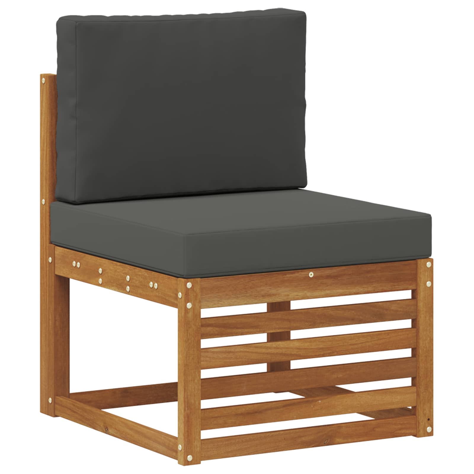 Set vanjskih sofa 6 pcs Prirodna i antracit