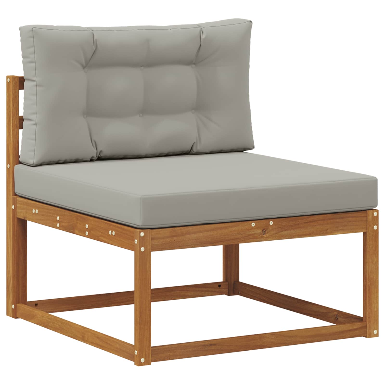 Set vanjskih sofa 8 pcs Prirodna i Svjetlosiva