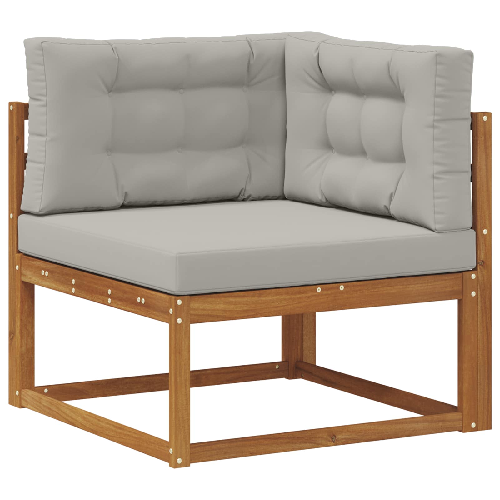 Set vanjskih sofa 8 pcs Prirodna i Svjetlosiva