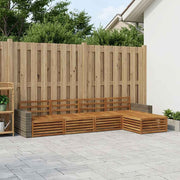 Set vanjskih sofa 5 kom. Prirodna Čvrsto drvo akacije 345 x 162,5 x 73 cm