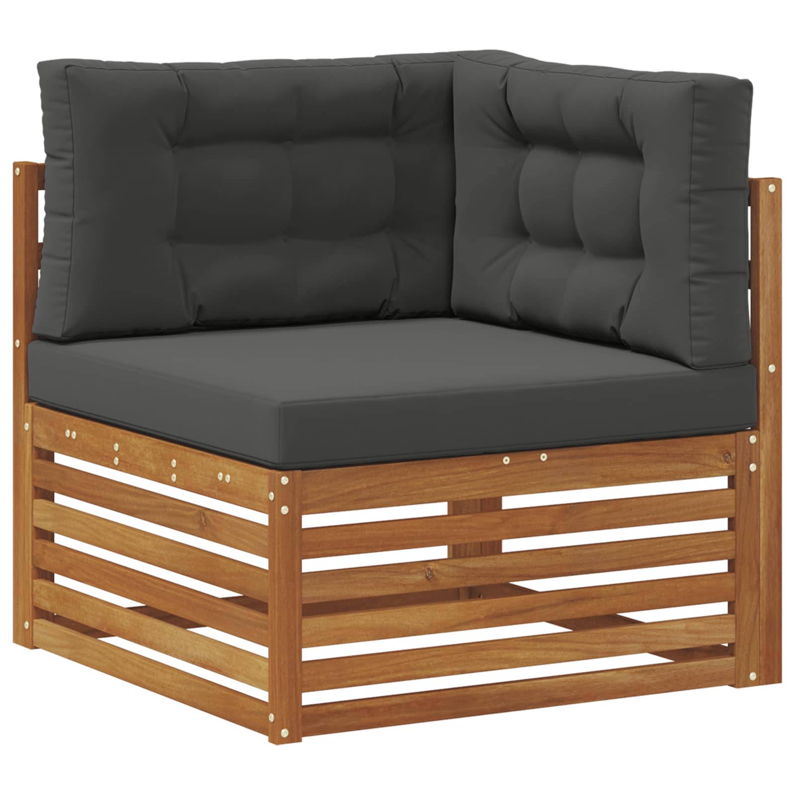 Set vanjskih sofa 4 pcs Prirodna i antracit