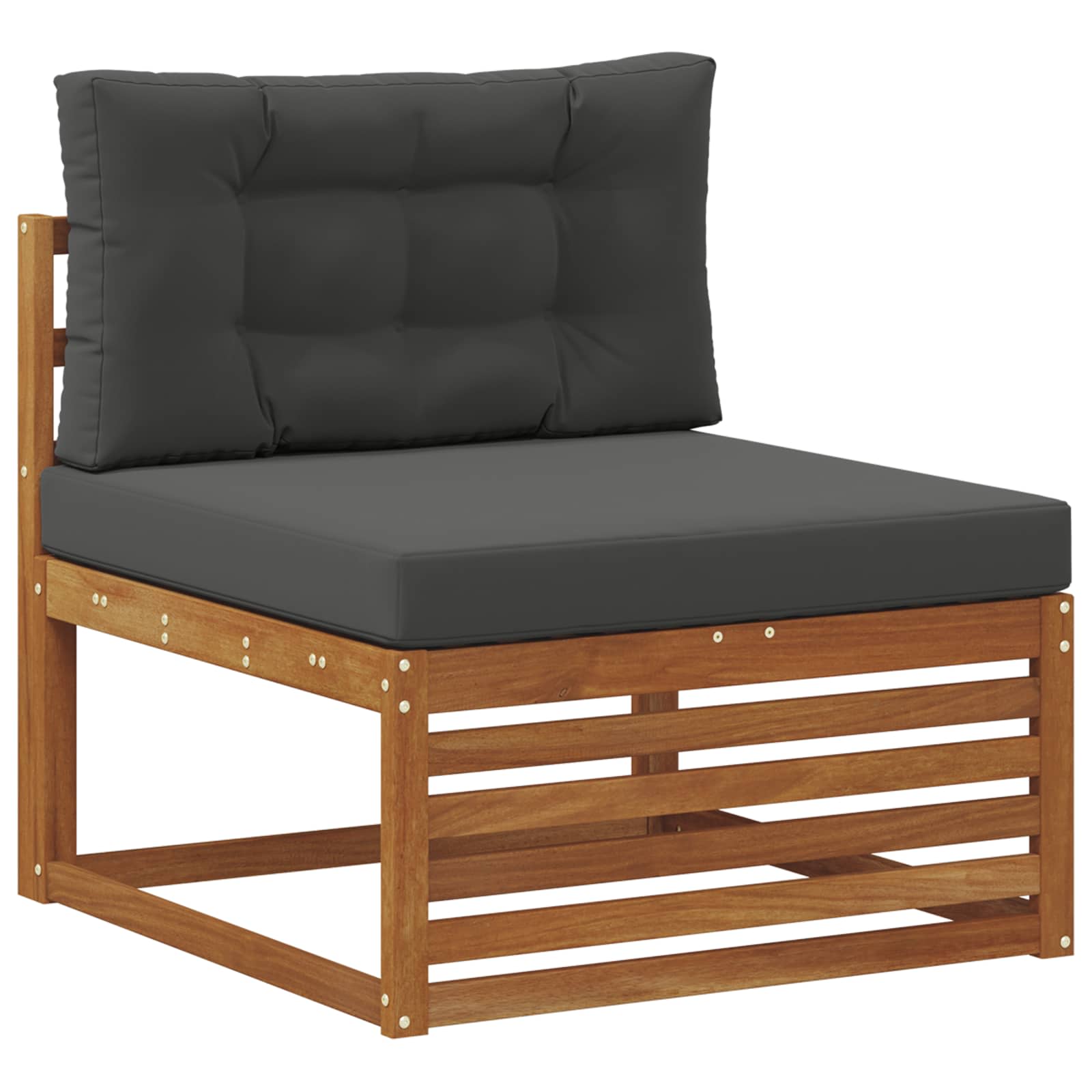 Set vanjskih sofa 4 pcs Prirodna i antracit
