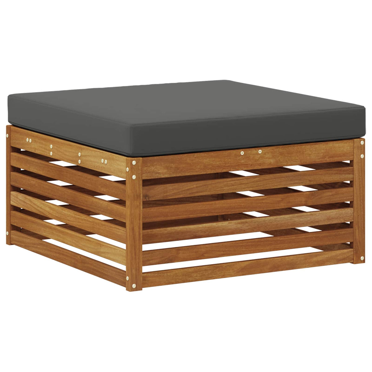 Set vanjskih sofa 6 kom. Prirodna i antracit Smeđa