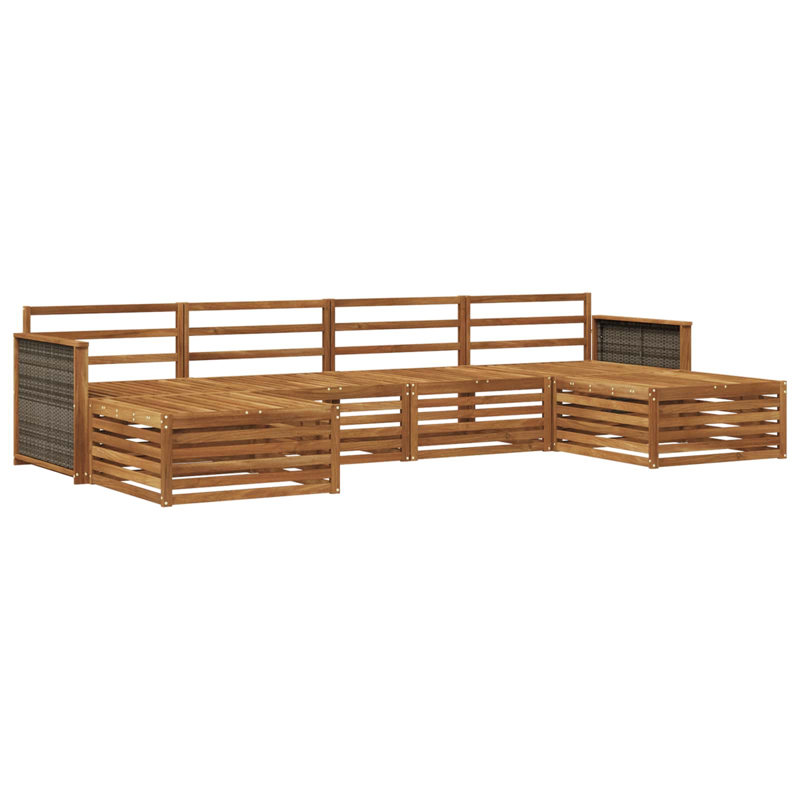 Setovi sofa 6 pcs Čvrsto drvo akacije