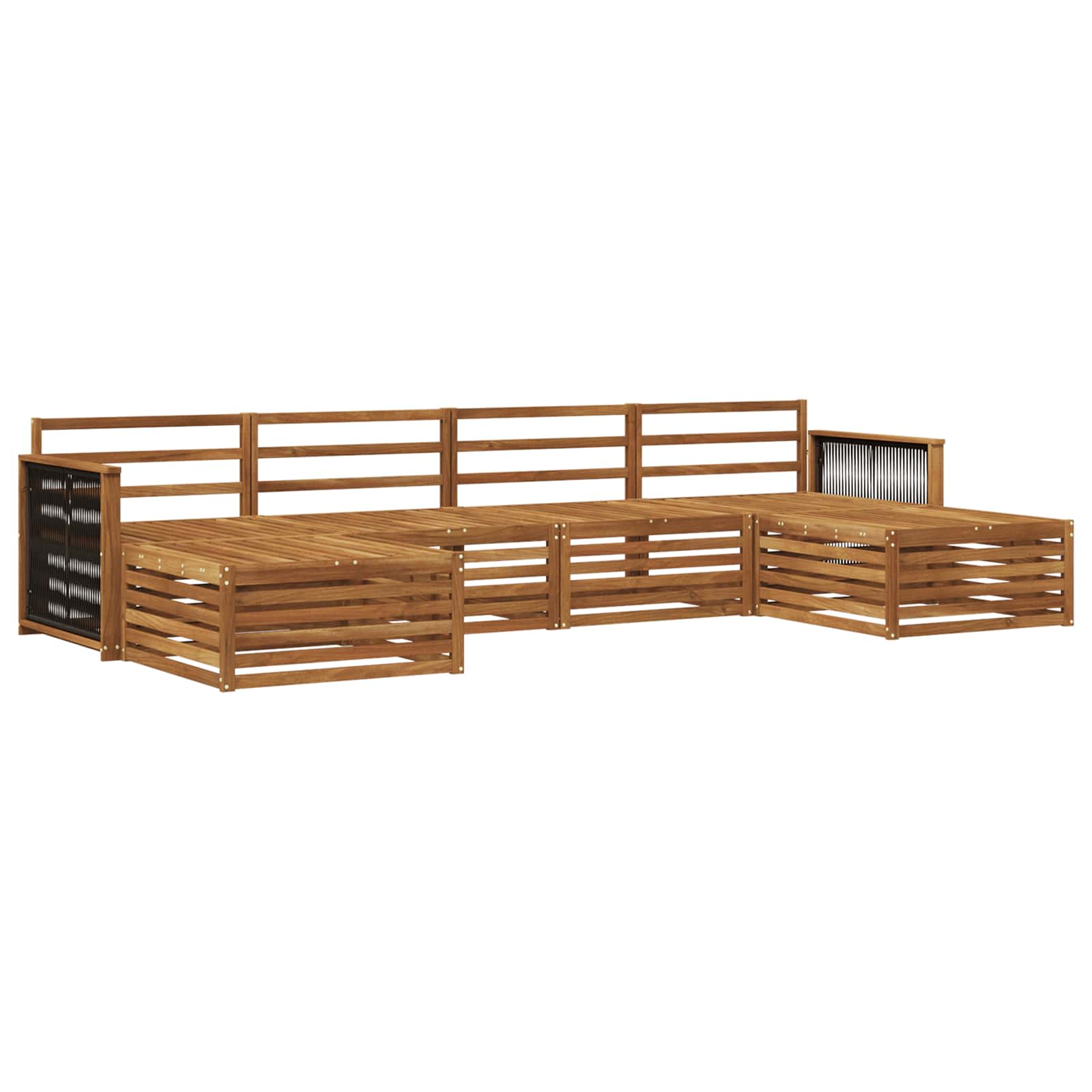 Setovi sofa 6 pcs Čvrsto drvo akacije