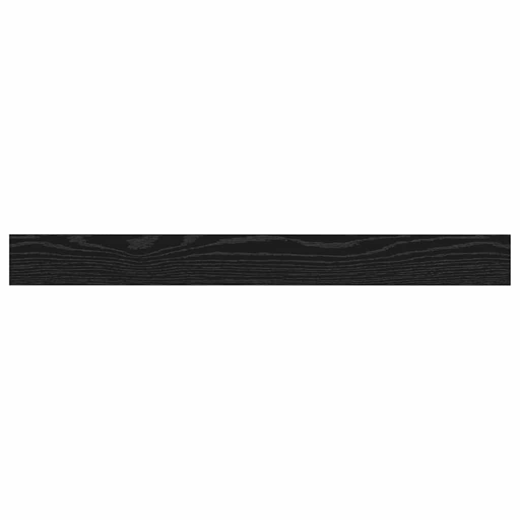 Police za knjige 4 pcs Crna 100 x 10 x 1,5 cm Konstruirano drvo