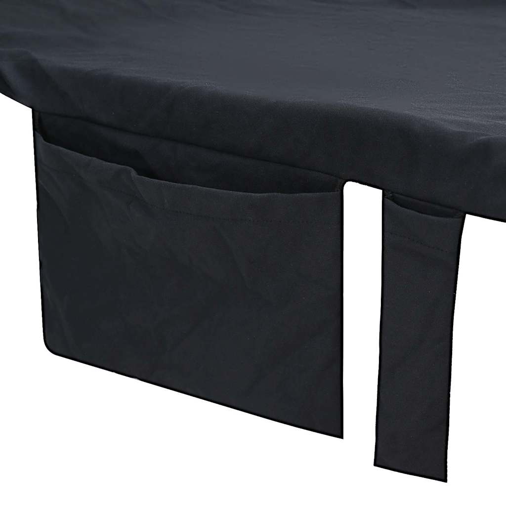 Ručnici za ležaljku 2 pcs Crna 210 x 75 cm Polyester i Polyamid