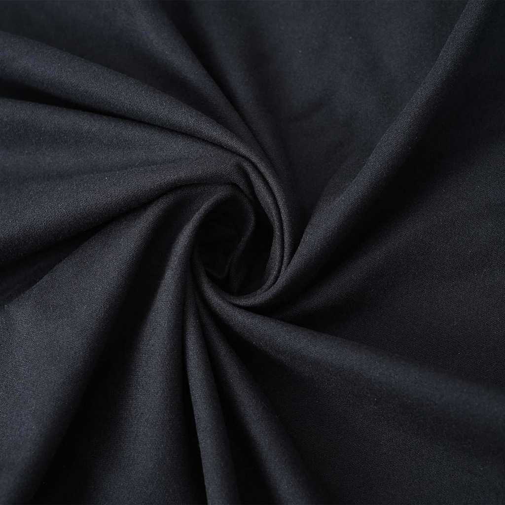 Ručnici za ležaljku 2 pcs Crna 210 x 75 cm Polyester i Polyamid