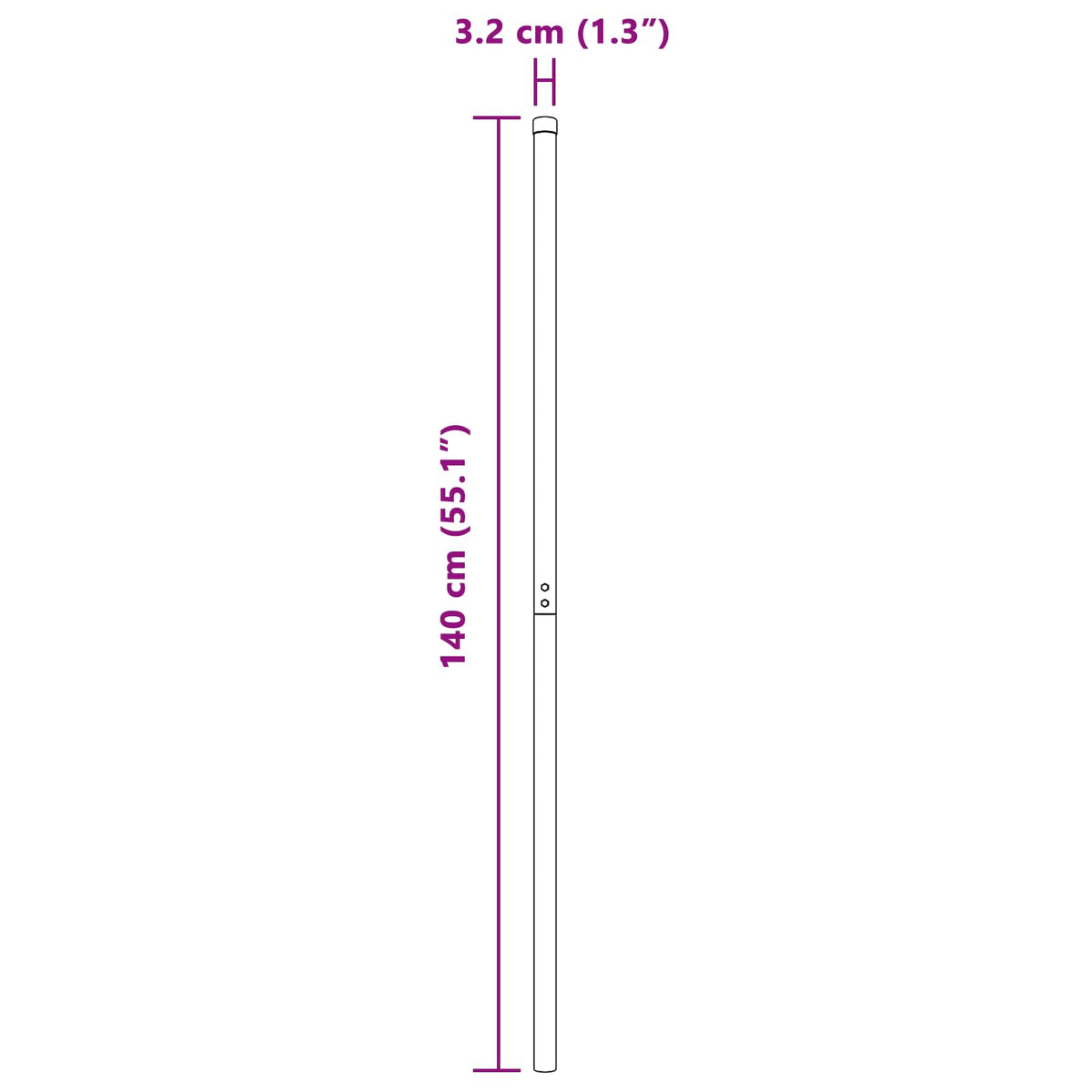 Stup za ogradu 12 kom. Siva Čelik s praškastim premazom 140 cm