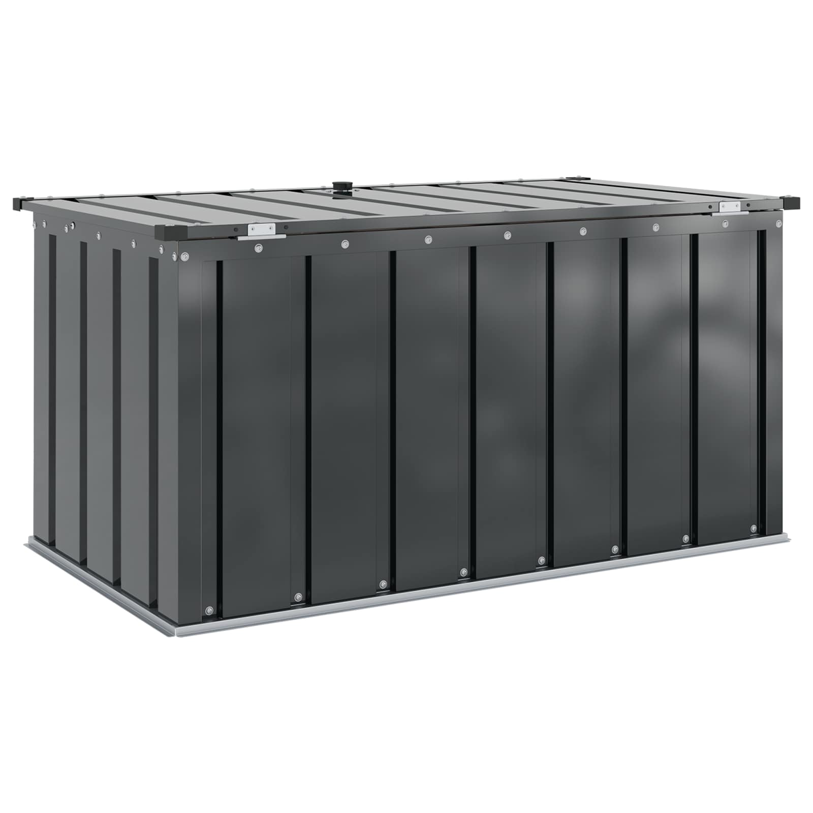 Kutija za spremanje u vrtu Crna 101 x 56,5 x 50 cm Čelik