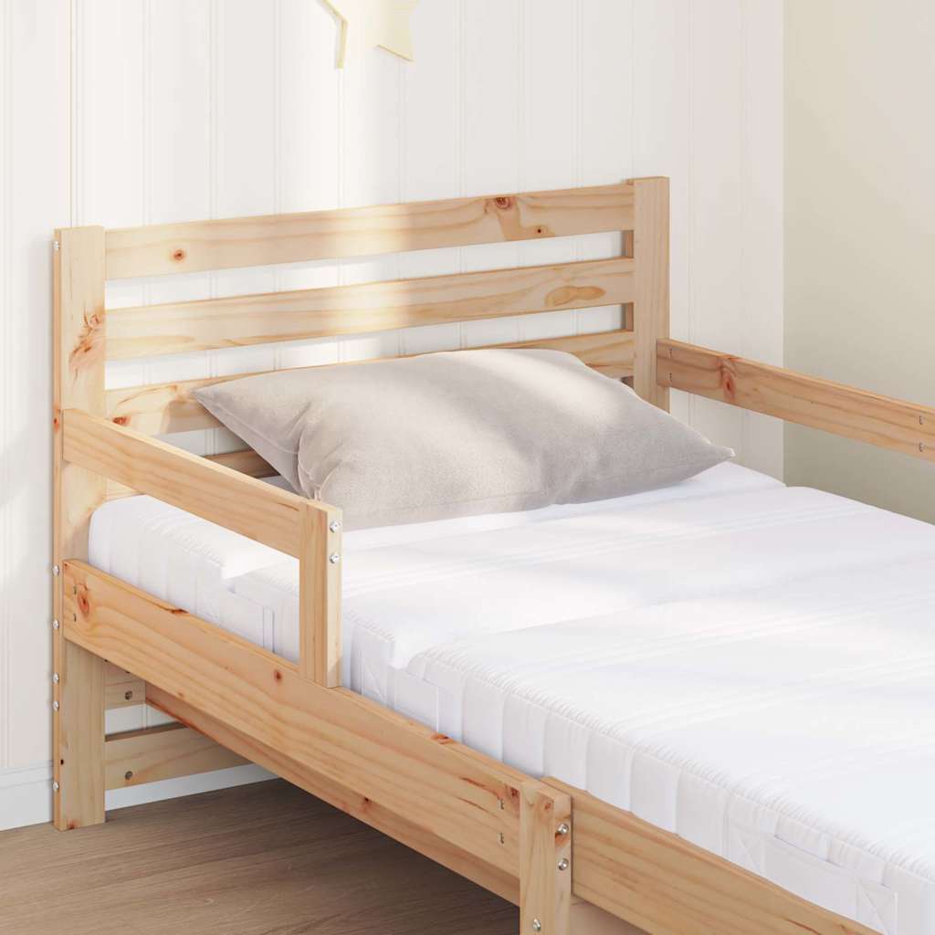 Krevet s produžetnim madracem s uzglavljem Smeđa 80 x 200 cm