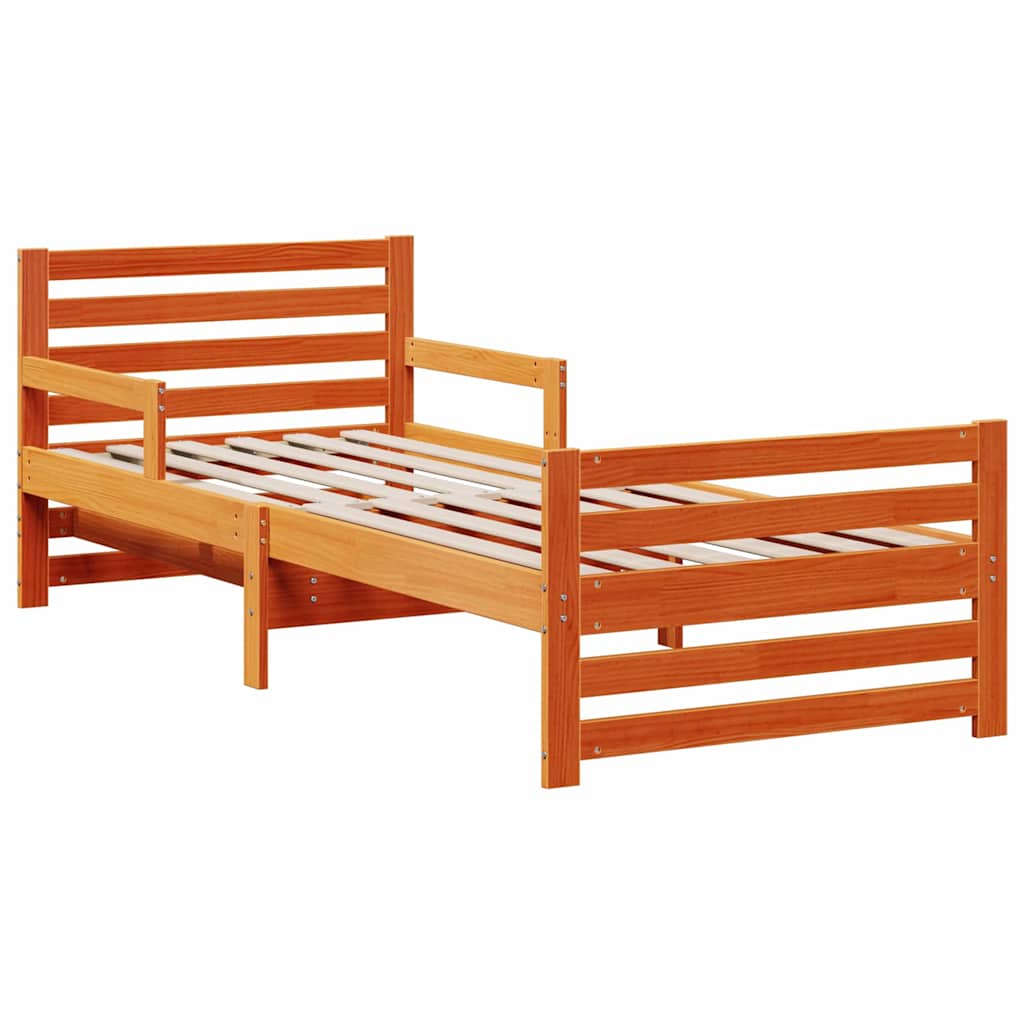 Krevet s produžetnim madracem s uzglavljem Smeđa 80 x 200 cm