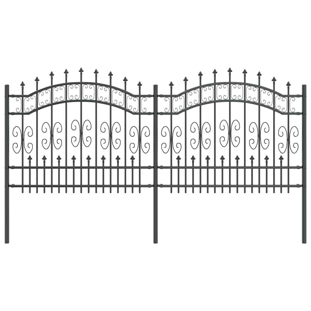 Vrtna Ograda KAMPEN 240 x 140 cm Mesh Siva