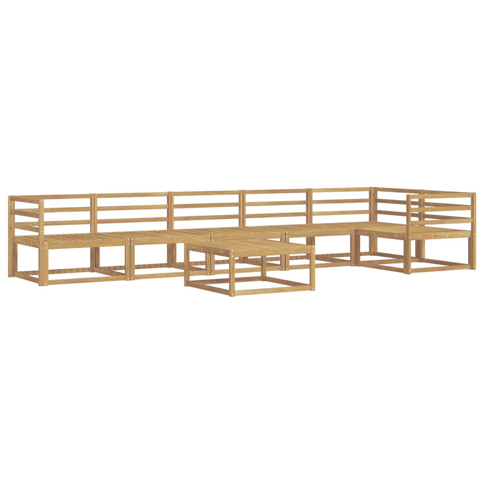 Set vanjskih sofa 7 pcs Bijela 79 x 79 x 37 cm