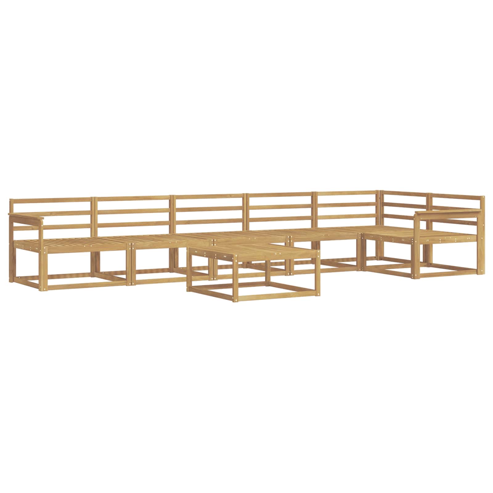 Set vanjskih sofa 7 pcs Bijela 79 x 79 x 37 cm