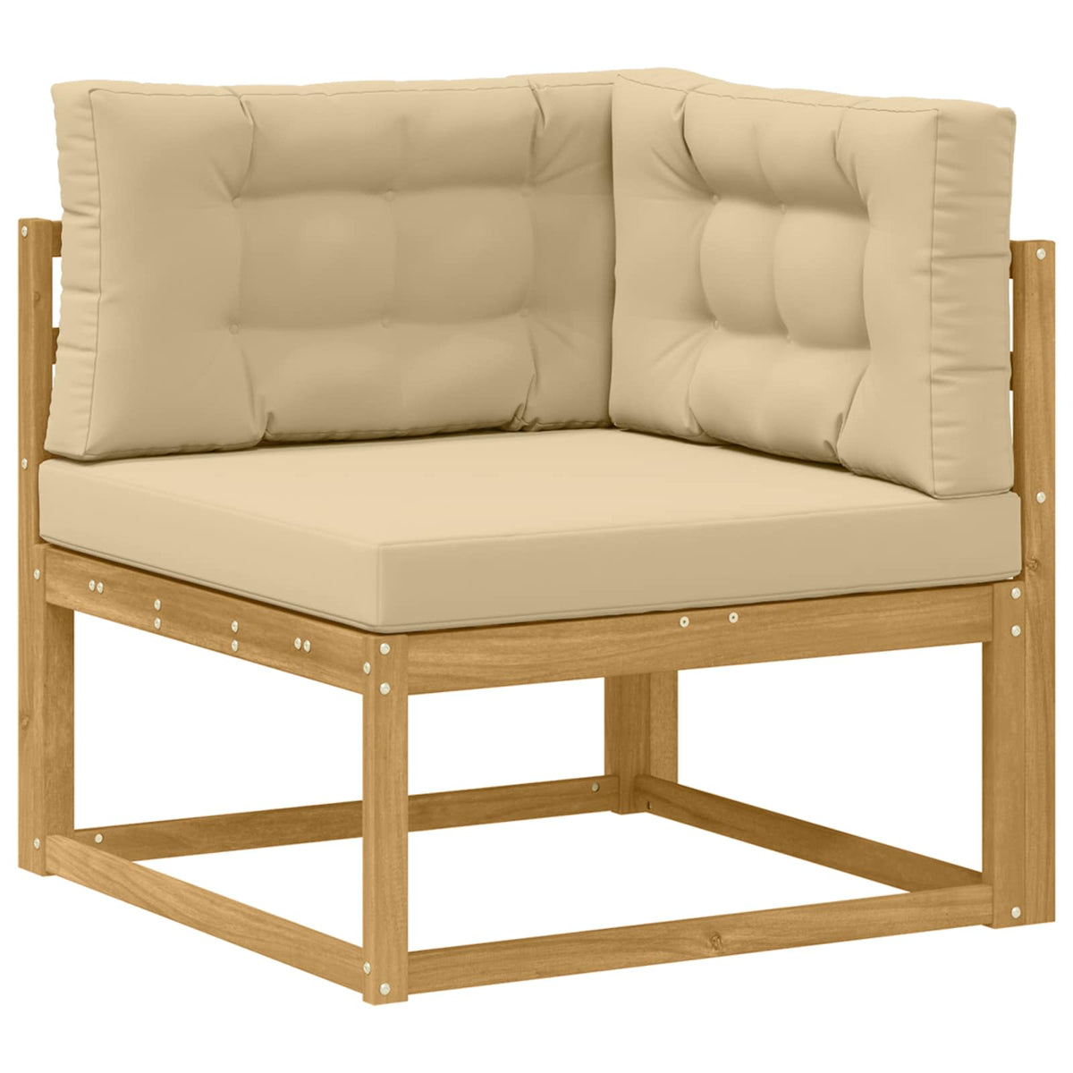 Set vanjskih sofa 8 kom. Bijela i bež 408 x 250 x 73 cm