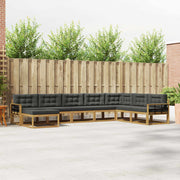 Set vanjskih sofa 8 kom. Bijela i antracit 406 x 247,5 x 73 cm
