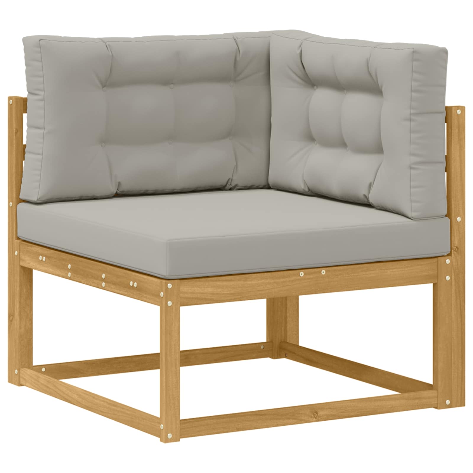 Set vanjskih sofa 9 pcs Bijela i svjetlosiva