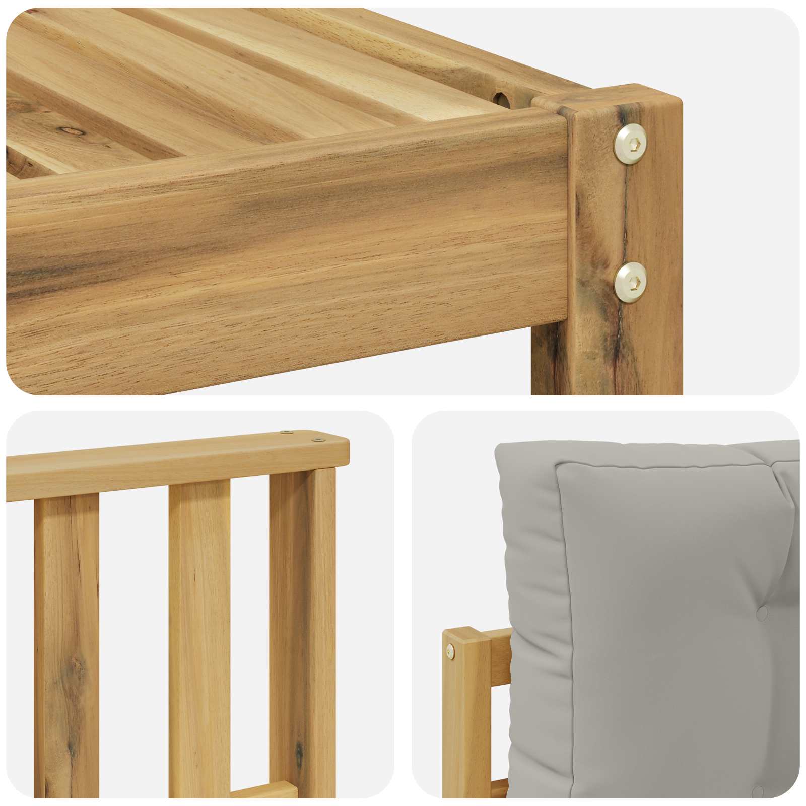 Set vanjskih sofa 9 pcs Bijela i svjetlosiva