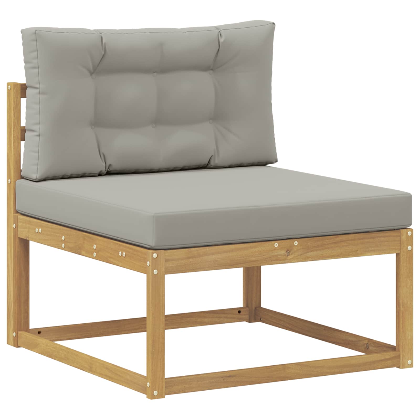 Set vanjskih sofa 9 pcs Bijela i svjetlosiva