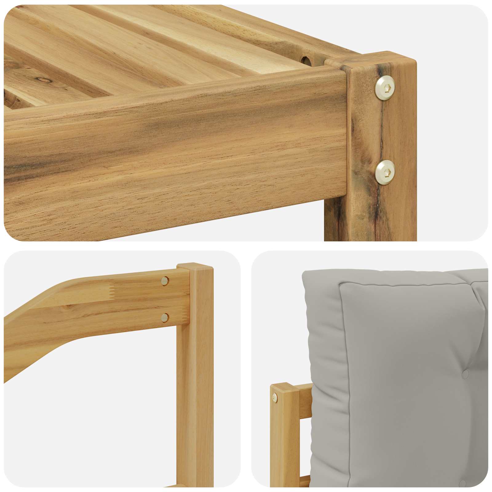 Set vanjskih sofa 9 pcs Bijela i svjetlosiva