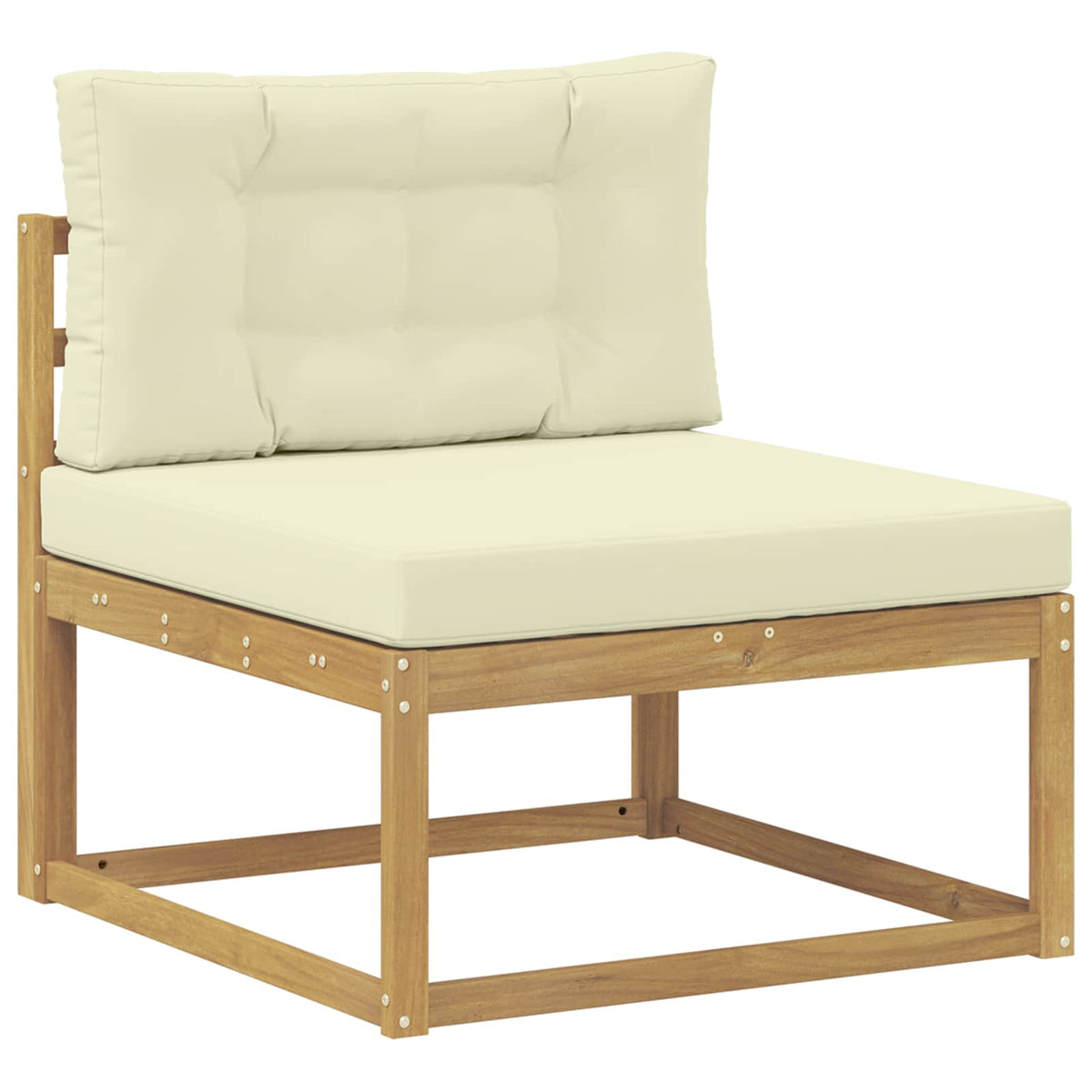 Set vanjskih sofa 6 kom. Bijela i krem 325 x 168,5 x 73 cm