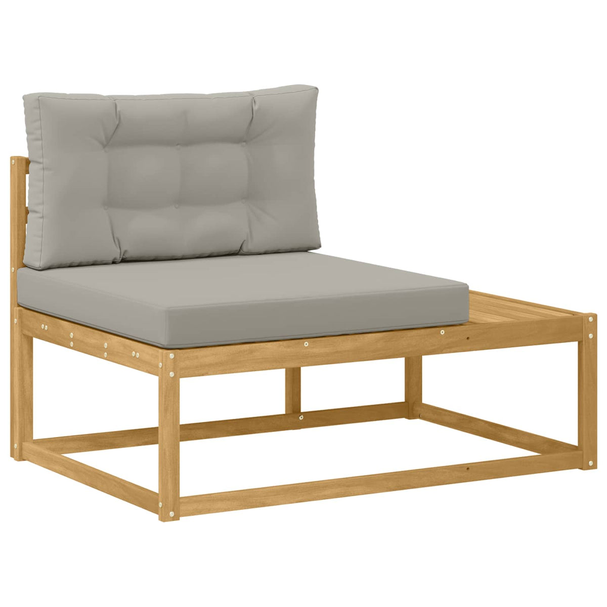 Set vanjskih sofa 5 kom. Bijela Poliester