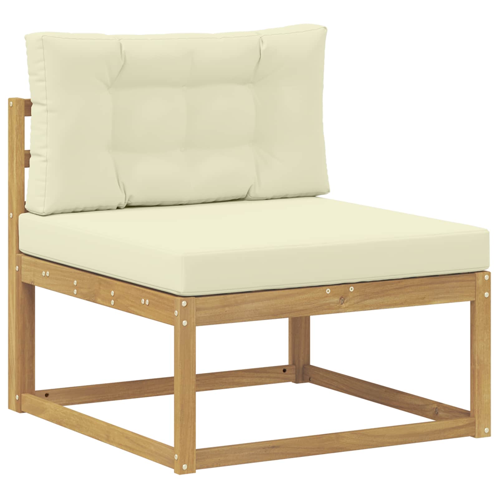 Set vanjskih sofa s jastukom 11 pcs Bijela i krem