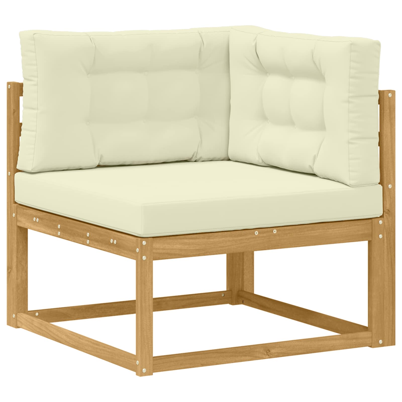 Set vanjskih sofa s jastukom 11 pcs Bijela i krem
