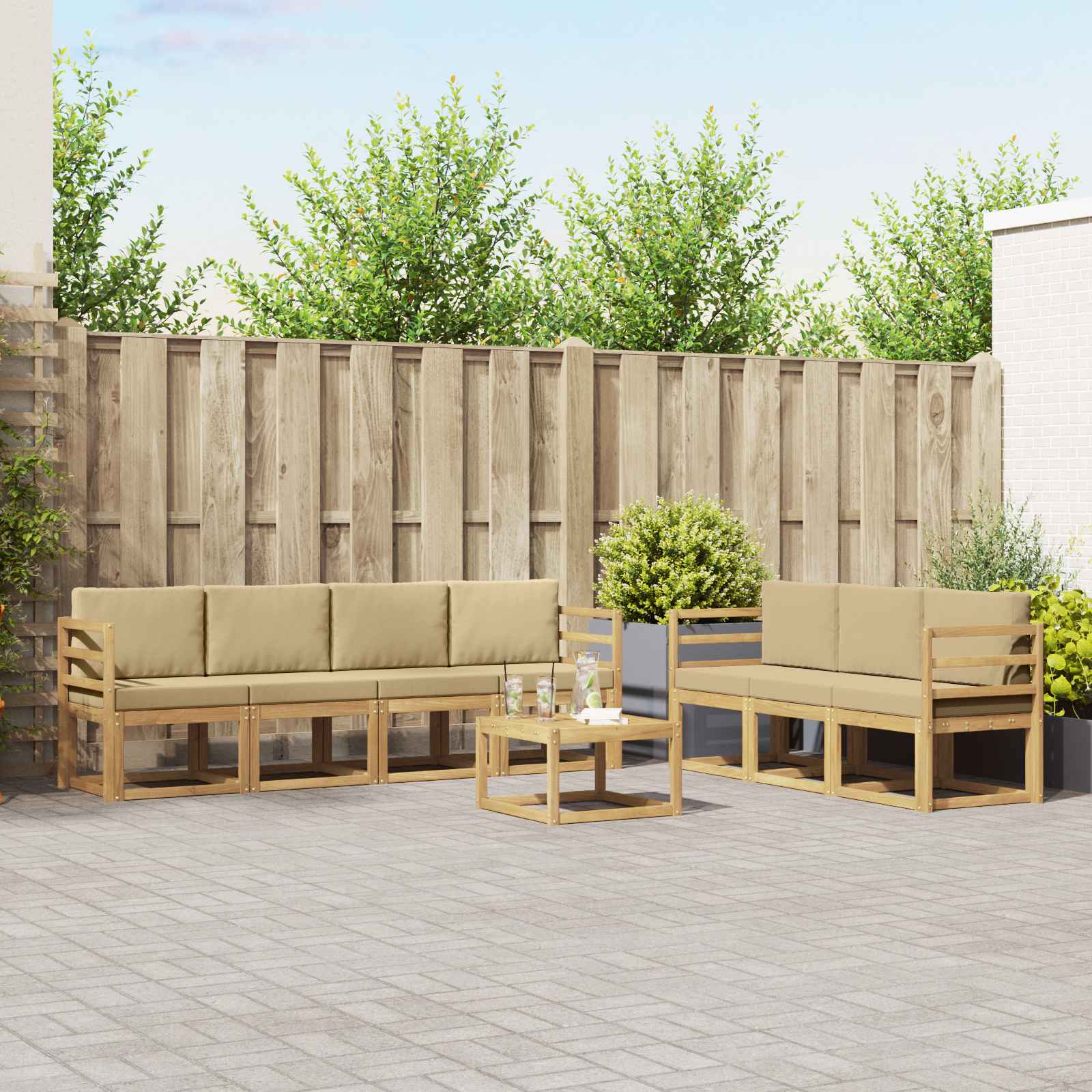 Set vanjskih sofa 7 pcs
