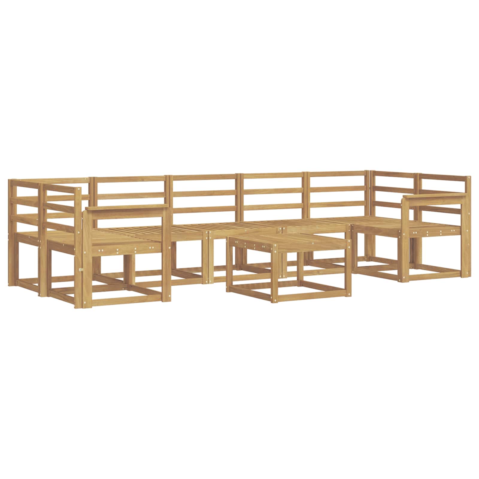 Set vanjskih sofa 8 pcs Bijela 59 x 59 x 37 cm