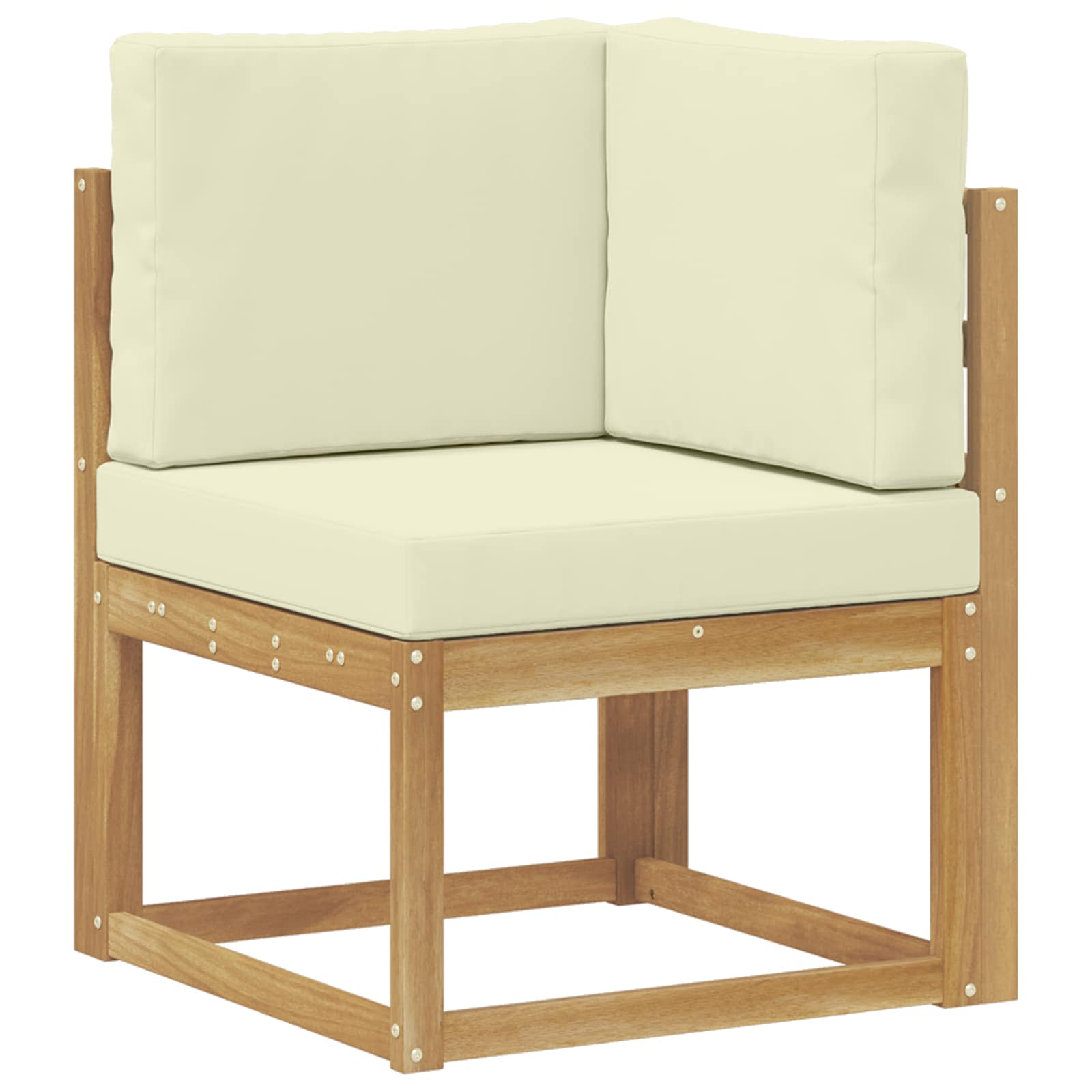 Set vanjskih sofa 4 pcs Bijela i krem