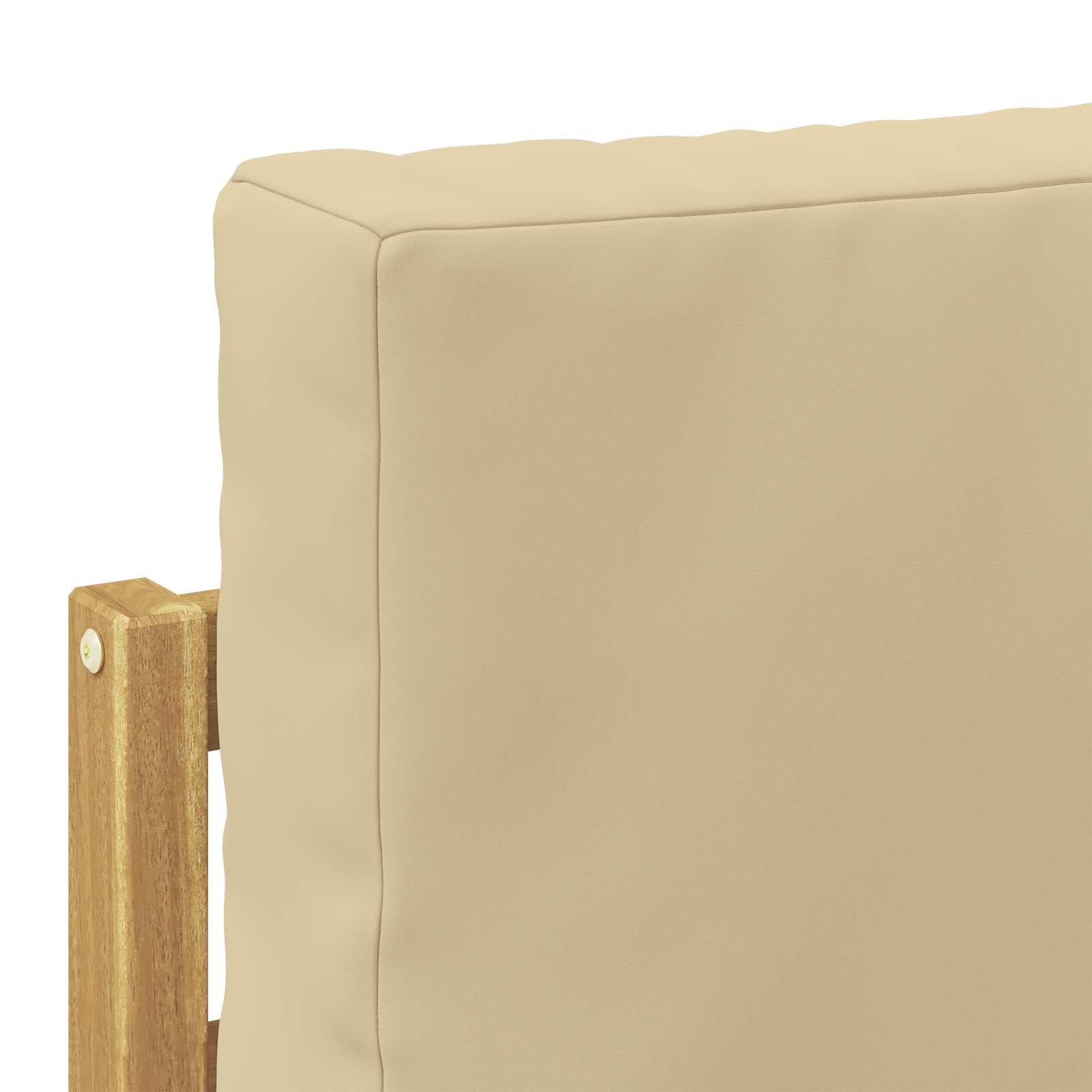 Set vanjskih sofa s jastukom 4 pcs Bijela i bež
