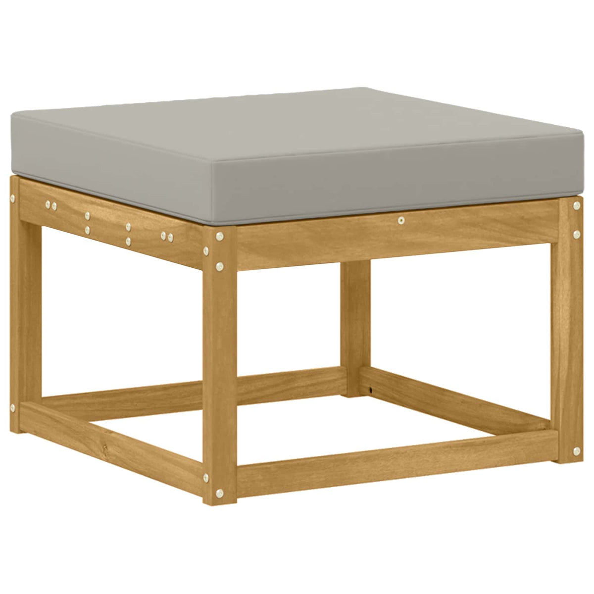 Set vanjskih sofa 8 kom. Bijela i svjetlosiva 59 x 59 x 37 cm