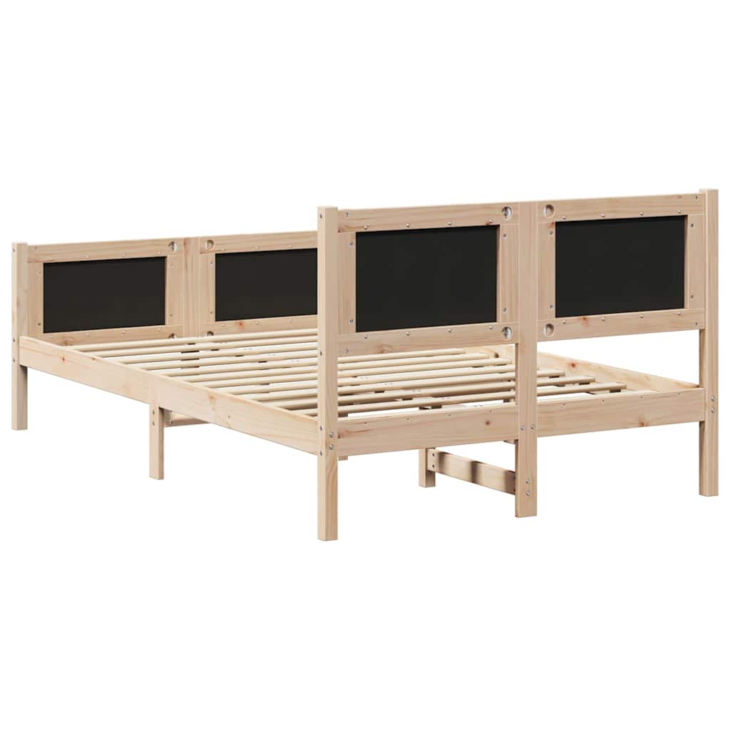 Krevetna konstrukcija s uzglavljem Tamno siva 120 x 190 cm Smeđa