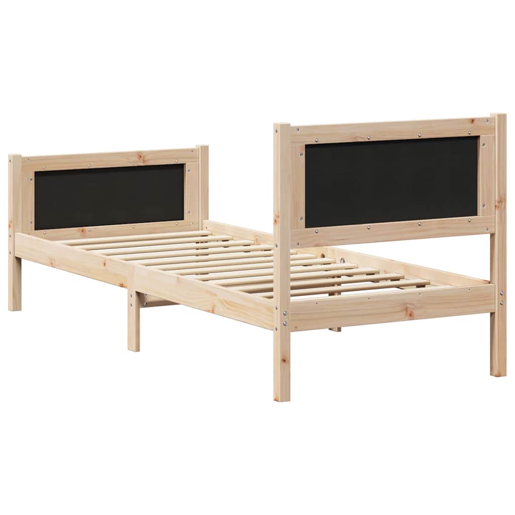 Krevetna konstrukcija s uzglavljem Svijetlo siva 80 x 200 cm Smeđa