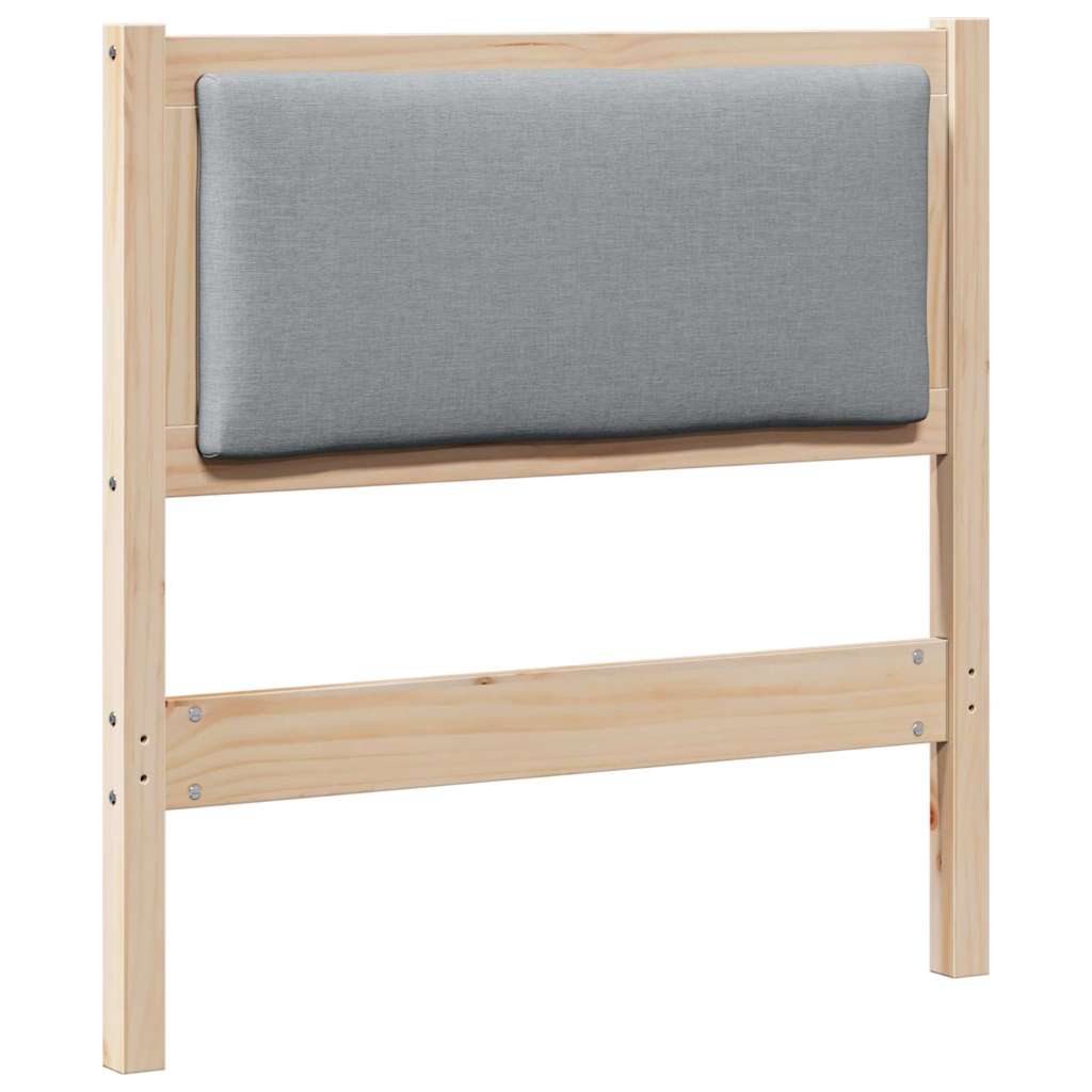 Uzglavlje Smeđa Masivna borovina Bež 80 cm