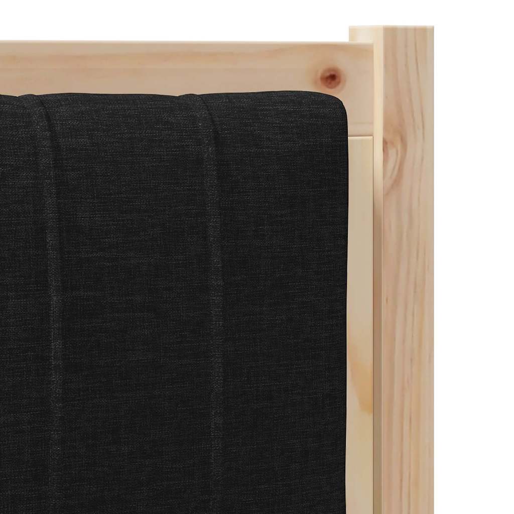 Tapecirani uzglavlje Smeđa 80 cm Čvrsto borovo drvo