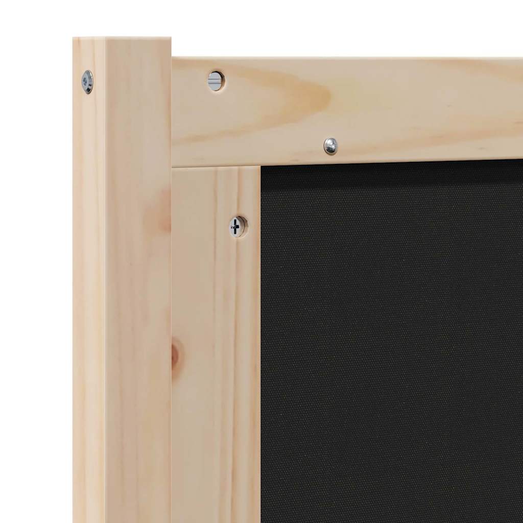 Tapecirani uzglavlje Smeđa 80 cm Čvrsto borovo drvo