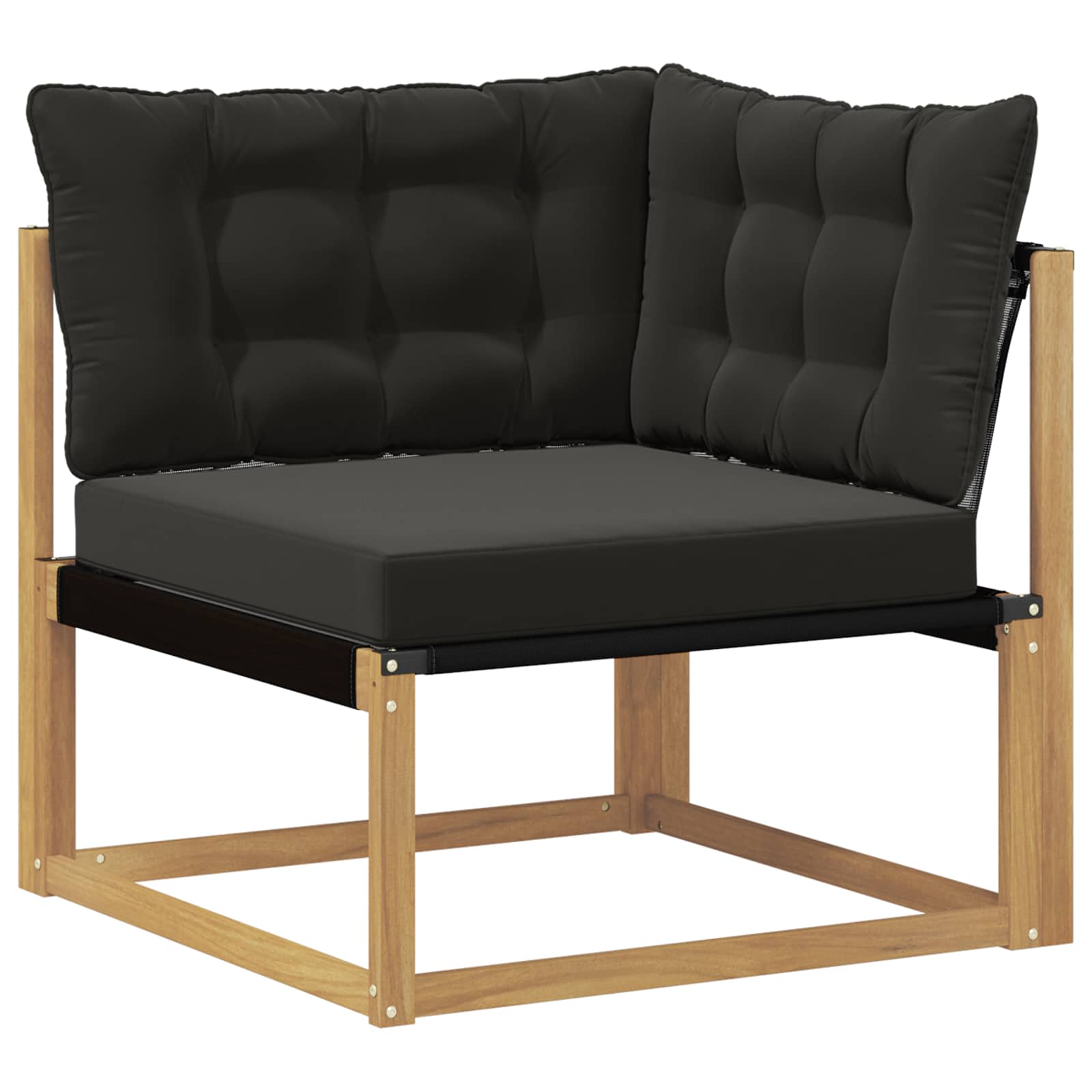 Set vanjskih sofa s jastukom 8 pcs Bijela i crna